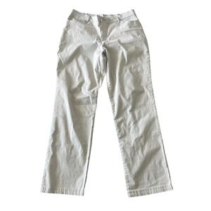 Lee All‎ Day Straight Leg Pants Womens 14 Beige Minimalist Timeless Workwear